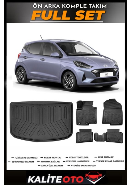 Hyundai I10 Bagaj Havuzu+4.5d Havuzlu Paspas Seti 2021 Model