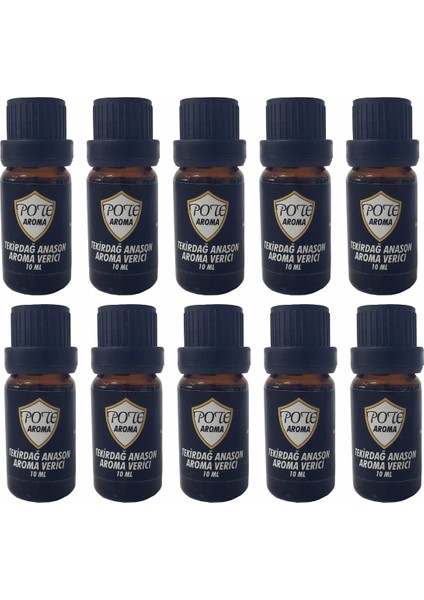 Tekirdağ Anason Yağı Hazırkarışım 10ML X10 Adet 1lt Uyumlu