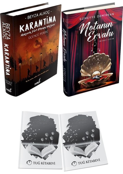 Notanın Ervahı 2 Ikinci Ritim Ciltli ve Karantina 3 Ciltli Beyza Alkoç 2li Set + Hediyeli