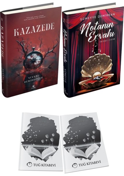Notanın Ervahı 2 Ikinci Ritim Ciltli ve Kazazede 3 Ciltli Şevval Demirdöğer 2li Set + Hediyeli