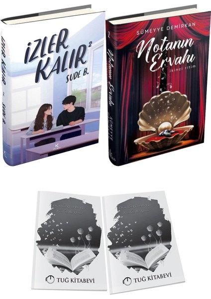 Notanın Ervahı 2 Ikinci Ritim Ciltli ve Izler Kalır 2 Ciltli Sude B. 2li Set + Hediyeli