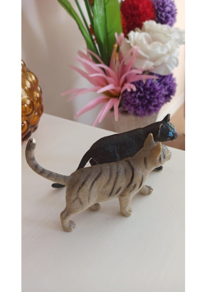 Vintage Ikili Kedi Figür Oyuncak & 12 cm indirimleri