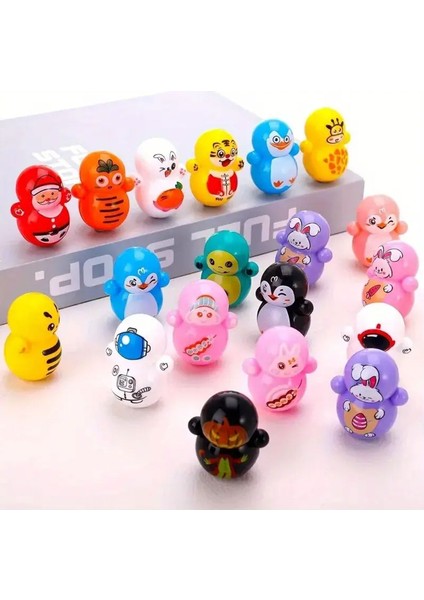 (4 Adet ) Mini Hacıyatmaz Oyuncak Dekoratif Süs ve Kedi Oyuncağı Minik Thumbler fırsatları