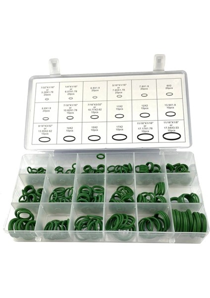 Lx Oring Conta Seti 18 Çeşit 270 Adet Yeşil
