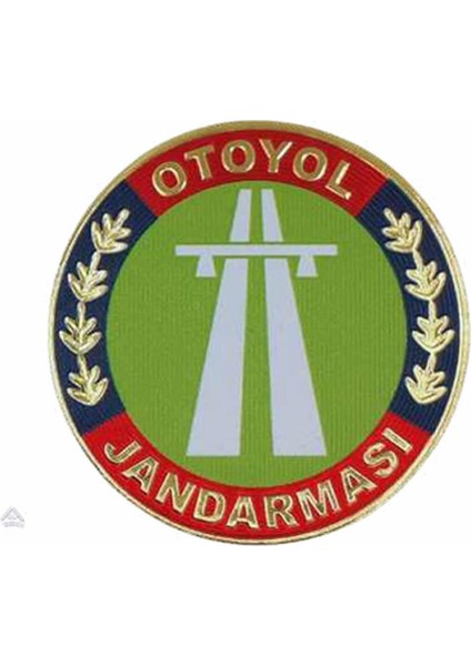 Jandarma Otoban Timi 3D Arması, 2025 Yeni Model Cırtlı, Standart Ölçü, Plastik Ultra Kalite