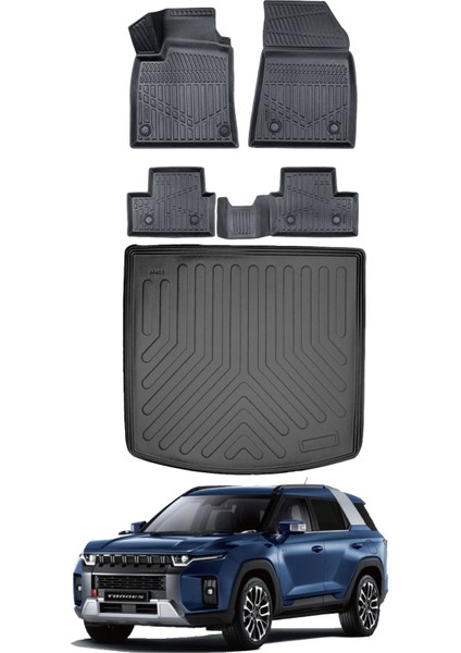 Ssangyong Torres Evx 2023 Model Havuzlu Paspas ve Bagaj Havuzu Bagaj Paspası