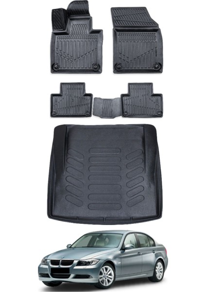 Bmw 3 Serisi E90 2010 Model Bagaj Havuzu Araca Özel Siyah Paspas Takımı