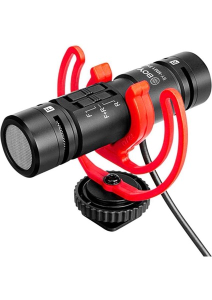By-Mm1 Pro Çift Kafalı Shotgun Mikrofon