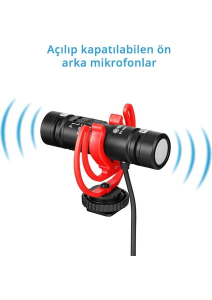 By-Mm1 Pro Çift Kafalı Shotgun Mikrofon modelleri