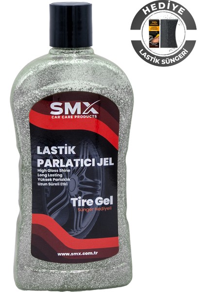 Simli Jel Lastik Parlatıcı 500 ml + Sünger Hediye fiyatları