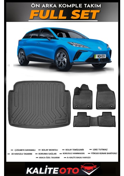 Mg4 Luxury Paket Bagaj Havuzu+4.5d Havuzlu Paspas Seti 2024 Model