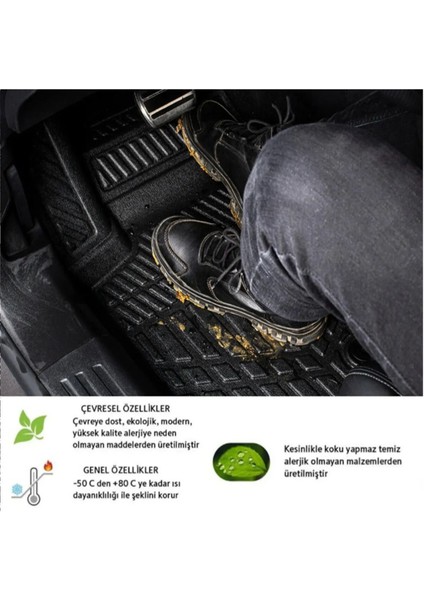 Skoda Octavia 2004-2012 3D Bagaj Havuzu+3d Araca Özel Paspas Takımı Birebir Uyumlu fiyatları