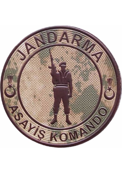 Jandarma Asayiş Komando 3D ARMA,2025 Yeni Tip Cırtlı,standart Ölçü, Plastik li