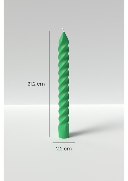 Şamdan Mum Silikon Kalıp M4 - Uzun Burgu Mum Silikon Kalıp M4 , Mum Yapım Malzemeleri 21.2 x 2.6 cm modelleri