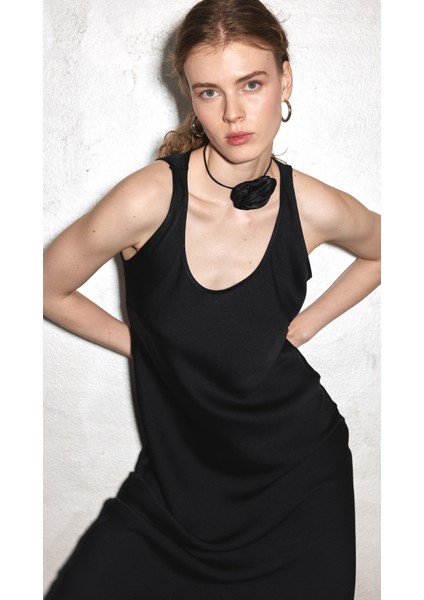 Bella - Saten Maxi Elbise modelleri