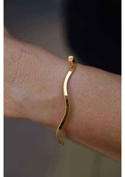 14 Ayar Altın Cimarlı Su Dalgası Ajda Kelepçe indirimleri