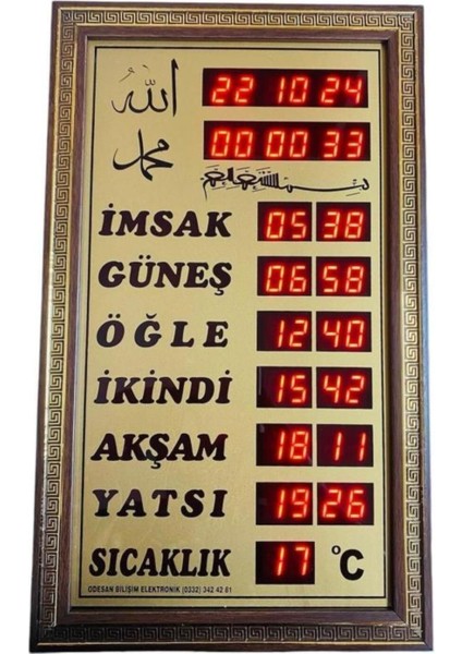 Dijital Vakit Matik Imsakiye Ev Tipi Ezan Okuyan Saat modelleri