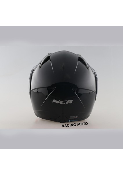 Çene Açılır Parlak Siyah Kask (Ece Belgeli) Sticker Hediyeli modelleri