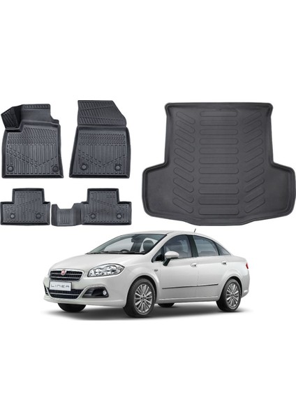 Fiat Linea 2010 Model 3D Bagaj Havuzu+Paspas Takımı