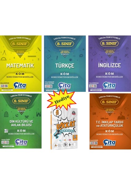 8. Sınıf Lgs Konu Öğreten Set | Çıta Yayınları 6’lı + Hediye Dikkat Paragraf (Fi)
