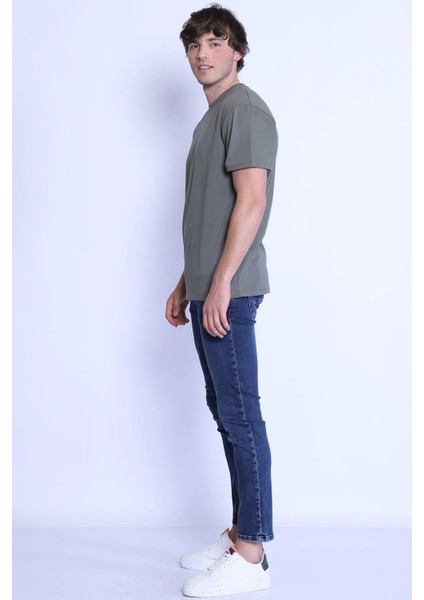 Erkek Skinny Fit Düşük Bel Pantolon Panama 615-05 Blue Black fiyatları