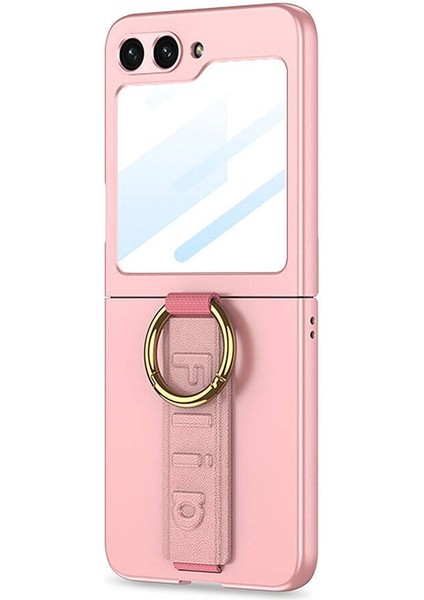 Samsung Galaxy Z Flip 7 Fe Kılıf Kamera Korumalı Yüzüklü Flip Ring Kıpta Kapak