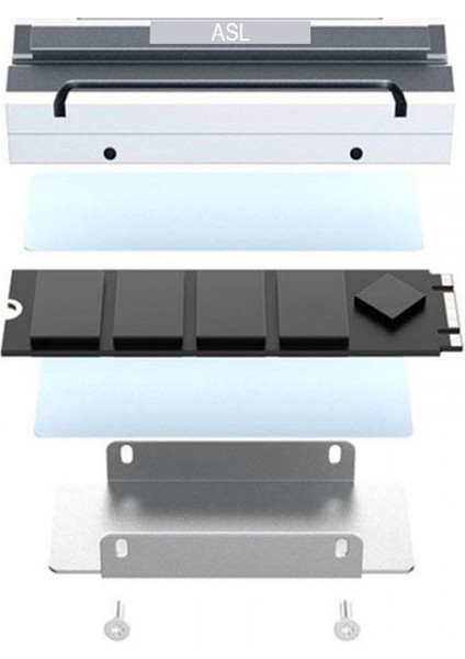Nvme M.2 SSD Alüminyum Soğutucu M.2 Nvme SSD Pasif Soğutucu 2280 modelleri