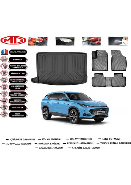 Mg Hs Benzinli 2023 Model Bagaj Havuzu Araca Özel Paspas Takımı Flex