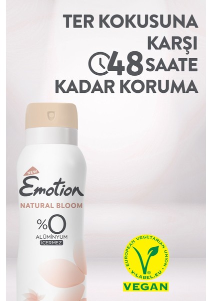 Natural Bloom Kadın Deodorant 3 x 150 ml