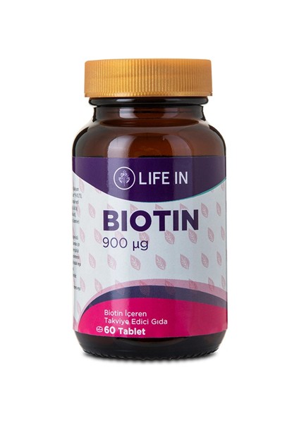 Biotin Tablet – Saç, Cilt ve Tırnak Sağlığına Destek, 5000 Mcg Biotin, 30 Tablet