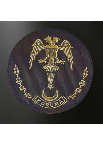 Jandarma Koruma 3D Arması, 2025 Yeni Model Tip Cırtlı, Standart Ölçü,plastik