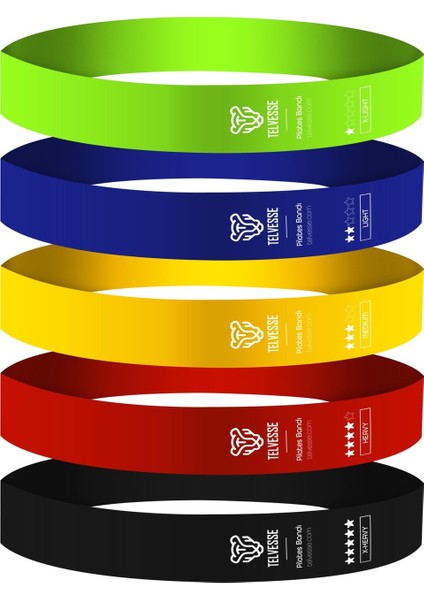 5’li Pilates Direnç Bandı Seti Loop Squat Lastiği Çantalı Fitness Egzersiz Bantları - Mixed fiyatları