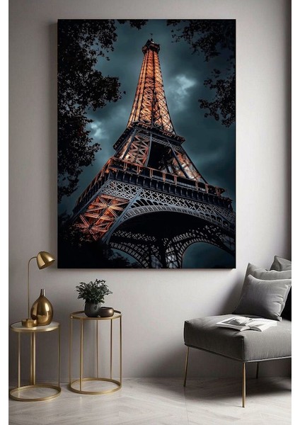 Eyfel Kulesi Ev Duvar Salon Güzelli̇k Salonu Ofi̇s Dükkan Dekarasyon Kanvas Tablo