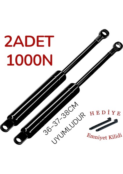 2 Adet 1000 N Baza Amortisörü (Baza Pistonu) 2 Adet Emniyet Kilit
