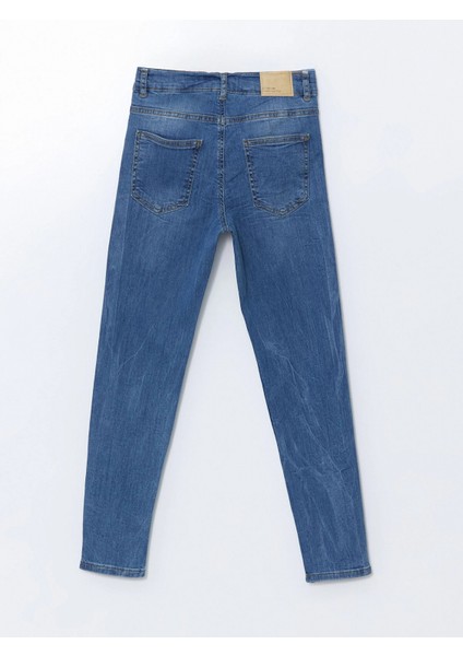 Lcw Kids Indigo Beli Ayarlanabilir Lastikli Erkek Çocuk Jean Pantolon modelleri