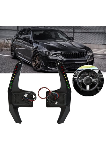 Tdd Bmw LED Direksiyon Vites Küreği Uzatma App Kontrollü Paddle Shifter F/g Serisi M Sport