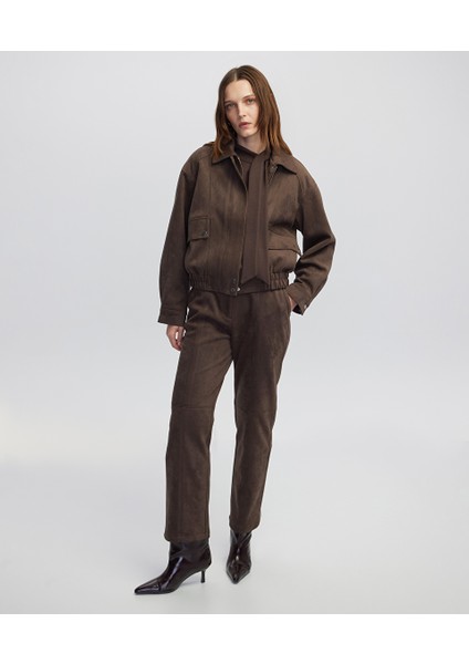 Süet Görünümlü Pantolon IW6250003116074 fiyatları