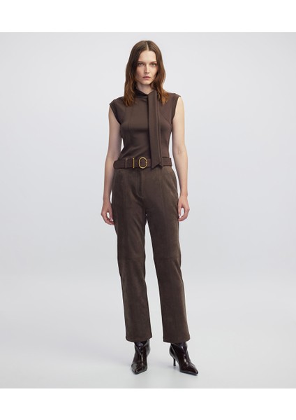Süet Görünümlü Pantolon IW6250003116074 modelleri