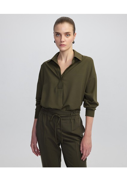 Gömlek Yaka Bluz IW6250006031022