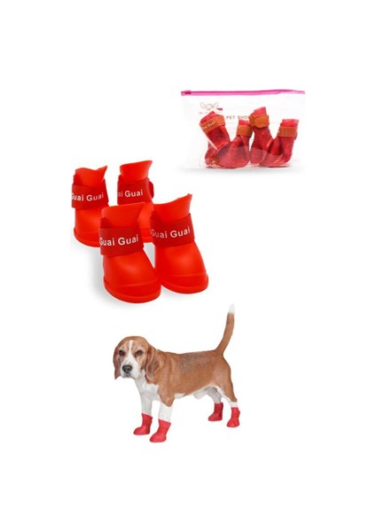 Kedi ve Köpekler Için Pati Ayakkabısı, Silikon Kaymaz Taban Cırt Cırtlı Pati Ayakkabısı modelleri