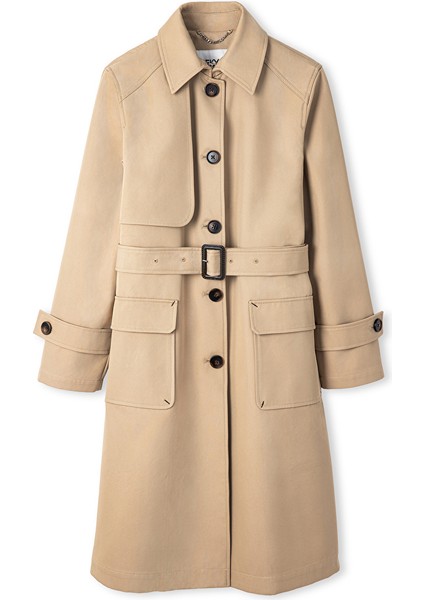 Kuşaklı Geniş Cepli Trençkot IW6250011020003 fırsatları