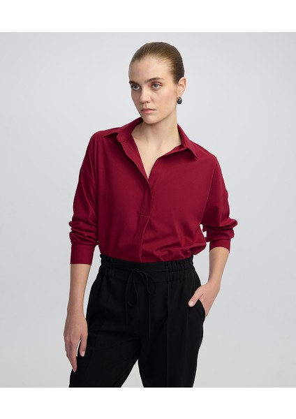 Gömlek Yaka Bluz IW6250006031049