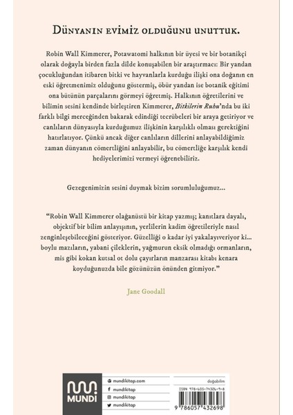 Bitkilerin Ruhu - Robin Wall Kimmerer Doğa ve Bilim 424 Sayfa modelleri