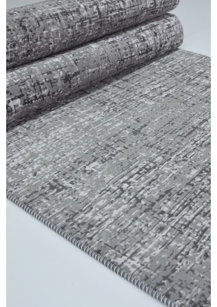 Kaymaz Tabanlı Kesme Kabartmalı Salon Koridor Mutfak HALISI5002A Antrasit