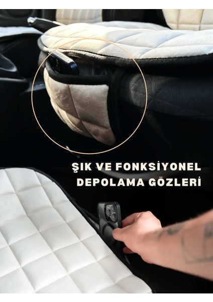 Corolla Koltuk Minder Ortopedik Cepli Araç ve Kılıf Seti–tam Uyumlu,bej Renk,konforlu Tasarım fiyatları