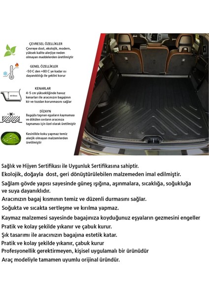 Fiat Doblo 2023 ve Sonrası 3D Bagaj Havuzu+3d Araca Özel Paspas Takımı Birebir Uyumlu