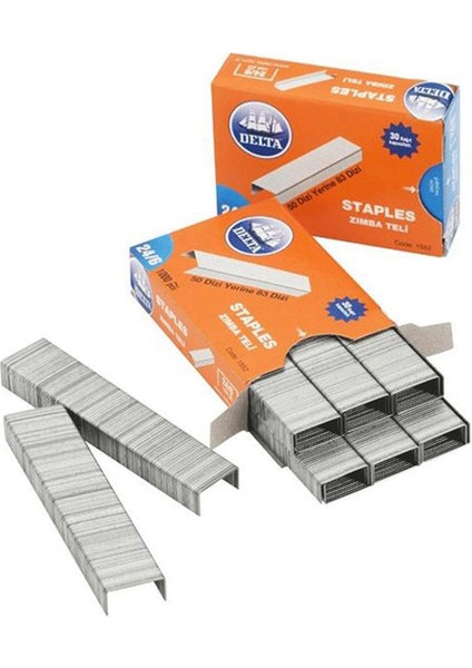 Delta Zımba Teli 24/6 - 10X1000 Adet - Beyaz fiyatları