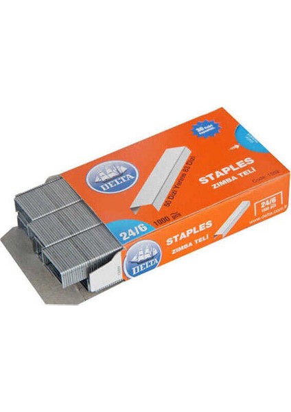 Delta Zımba Teli 24/6 - 10X1000 Adet - Beyaz modelleri