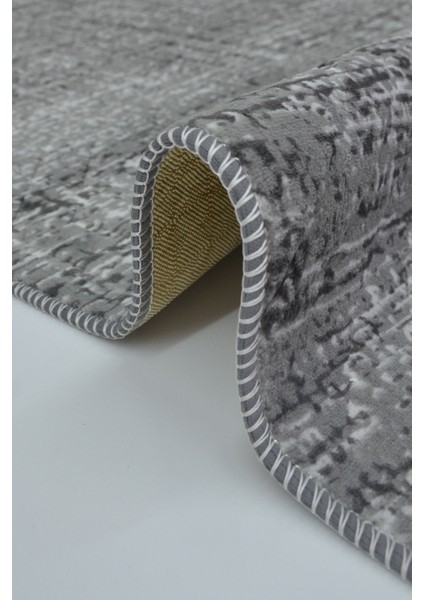 Kaymaz Tabanlı Kesme Kabartmalı Salon Koridor Mutfak HALISI5002A Antrasit fırsatları