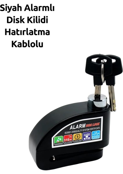Çift Modlu Alarmlı Disk Kilidi Motorsiklet-Bisiklet